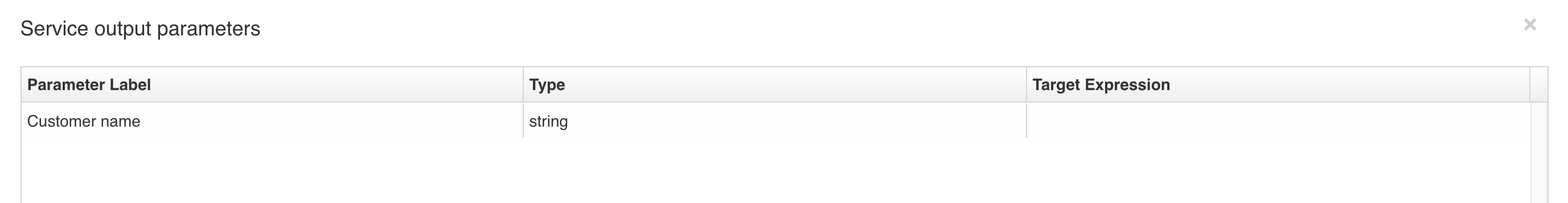 05 output parameters