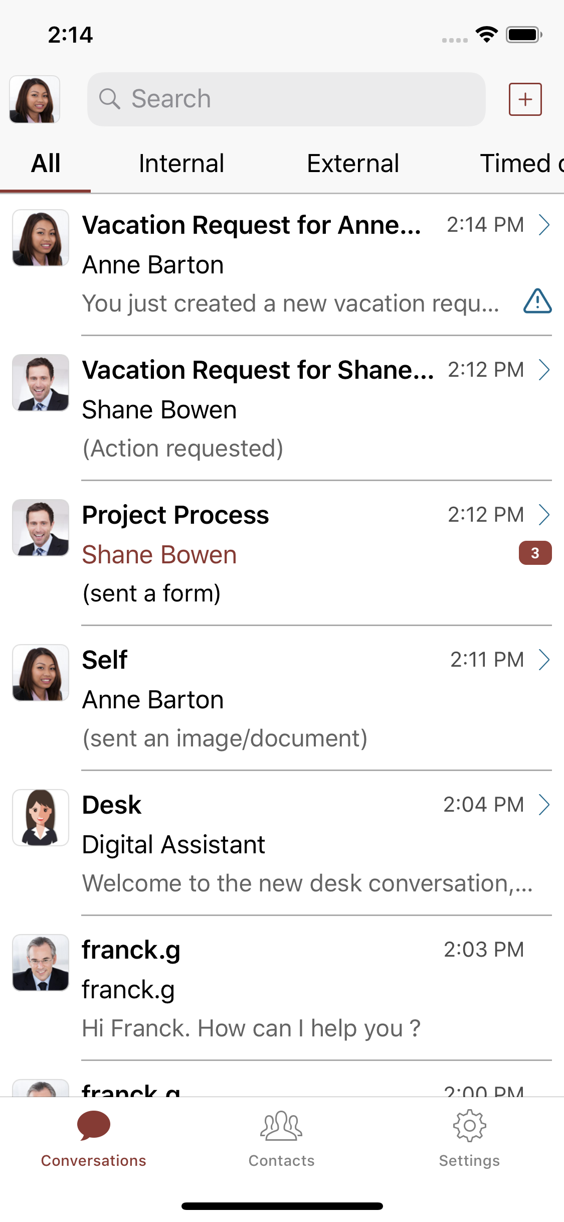 225 screen conversations