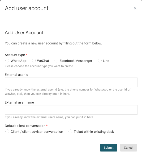 61 contacts add account