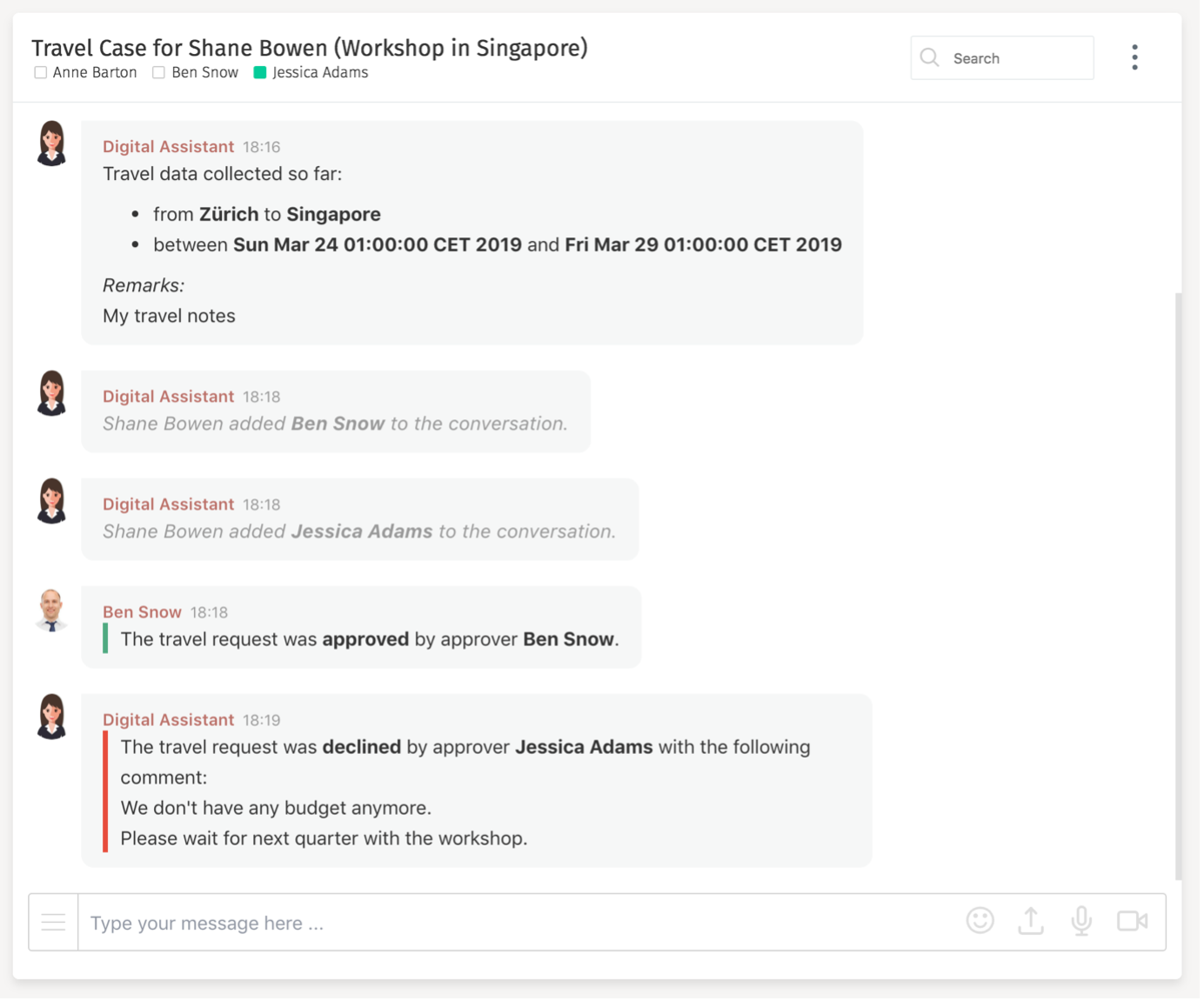 69 conversation after approvals