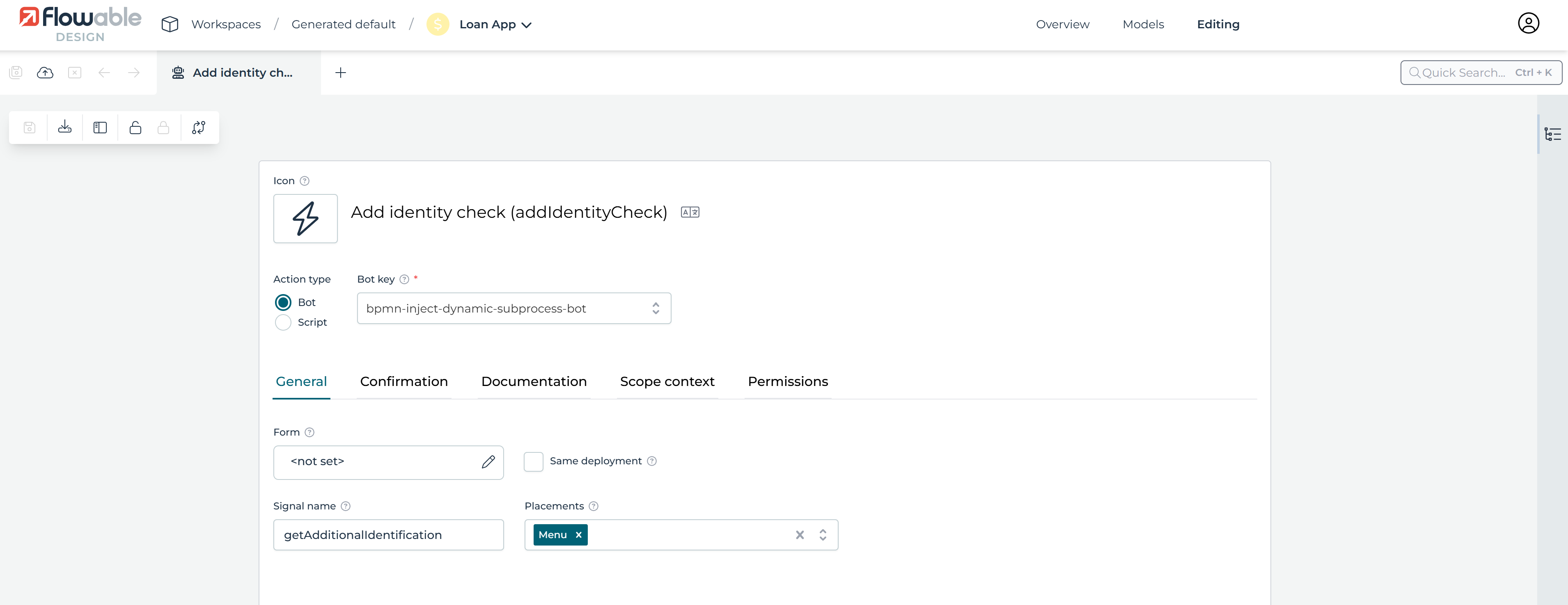 820 work action edit