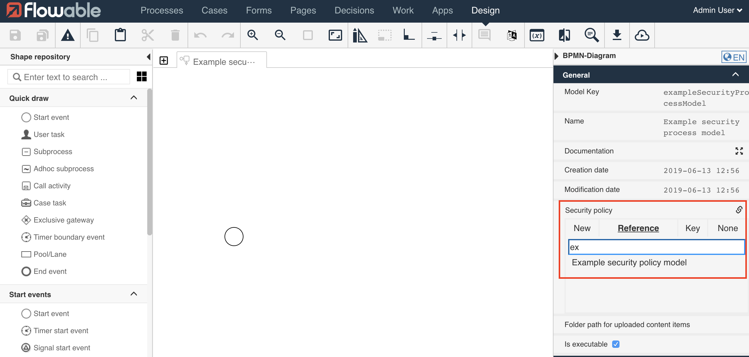 835 reference security policy