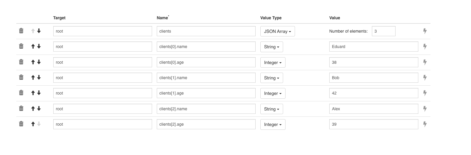 Initialize array of objects