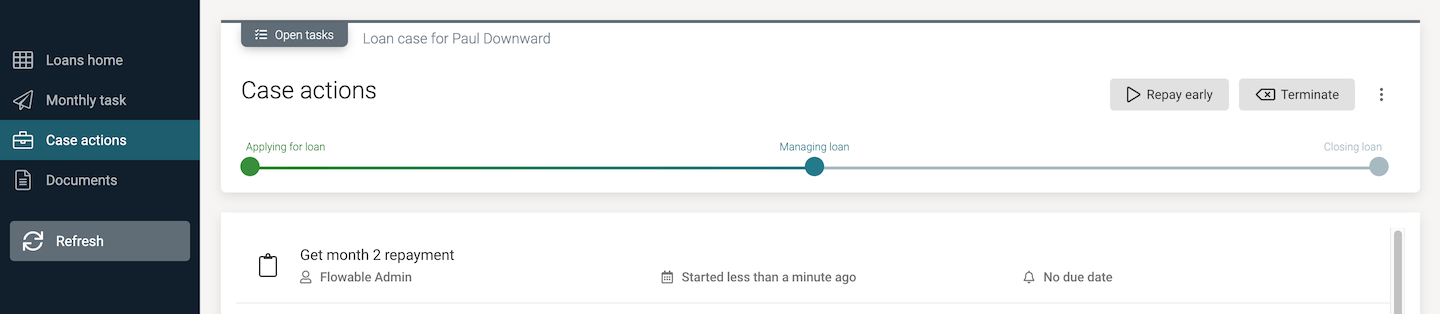 Early Repayment Action