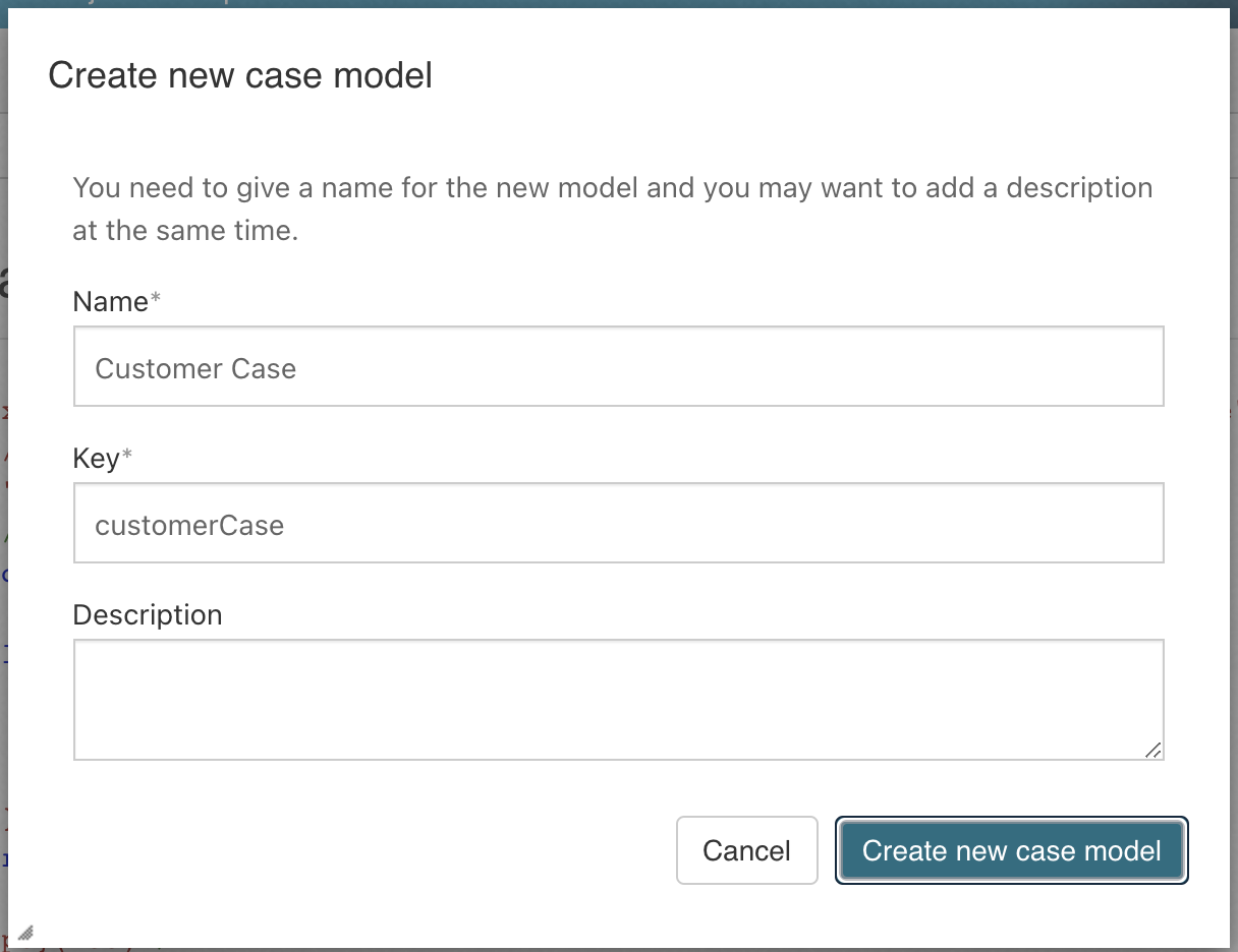 Data Object CMMN Example