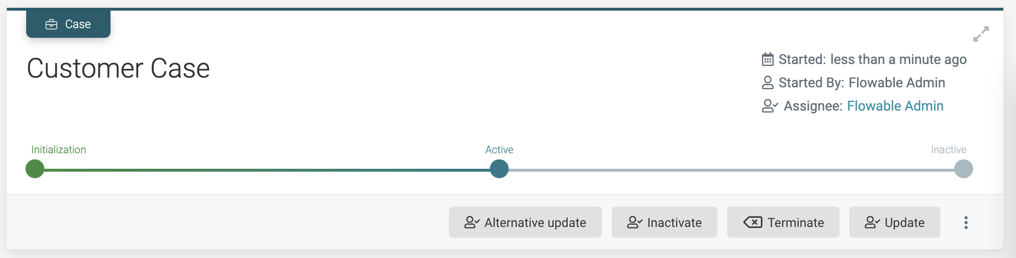 Data Object CMMN Example