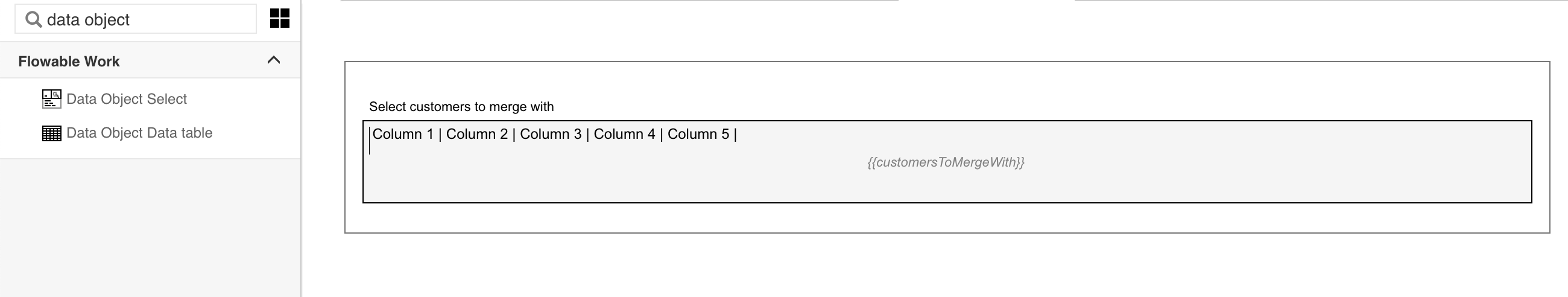 Data Object CMMN Example