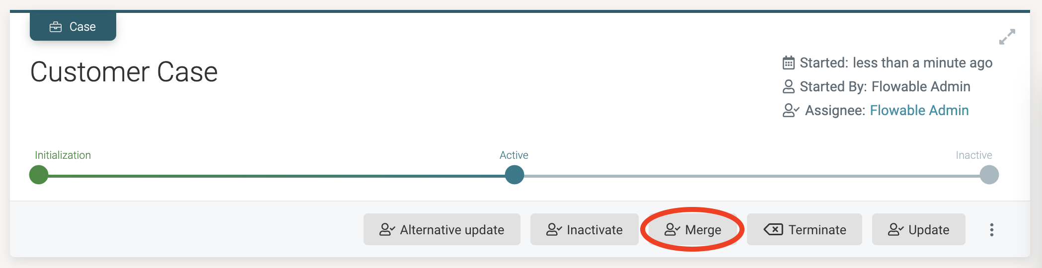 Data Object CMMN Example