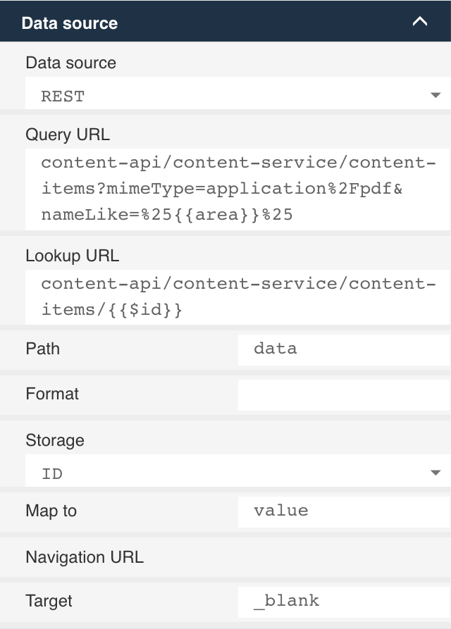 Data source
