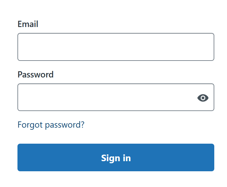 forgot password