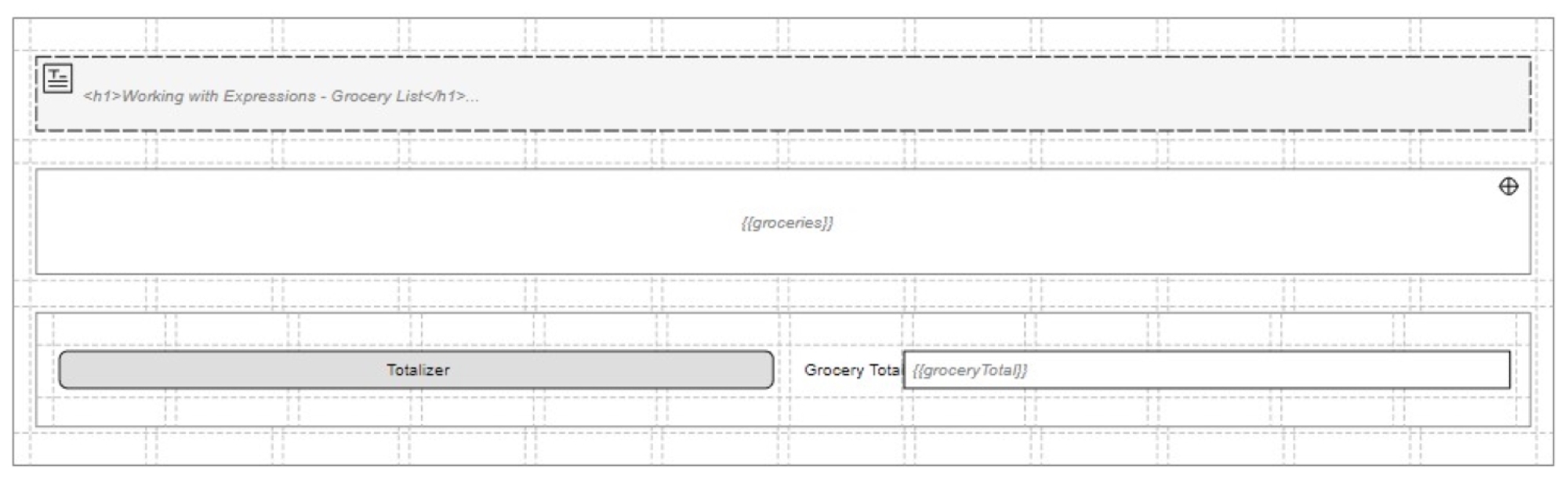 Grocery list form