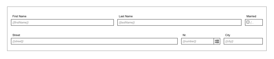 Init Variables Simple Example Form