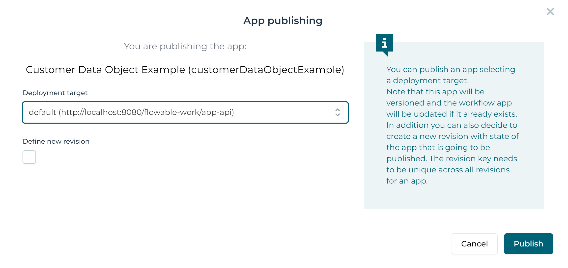 Data Object CMMN Example