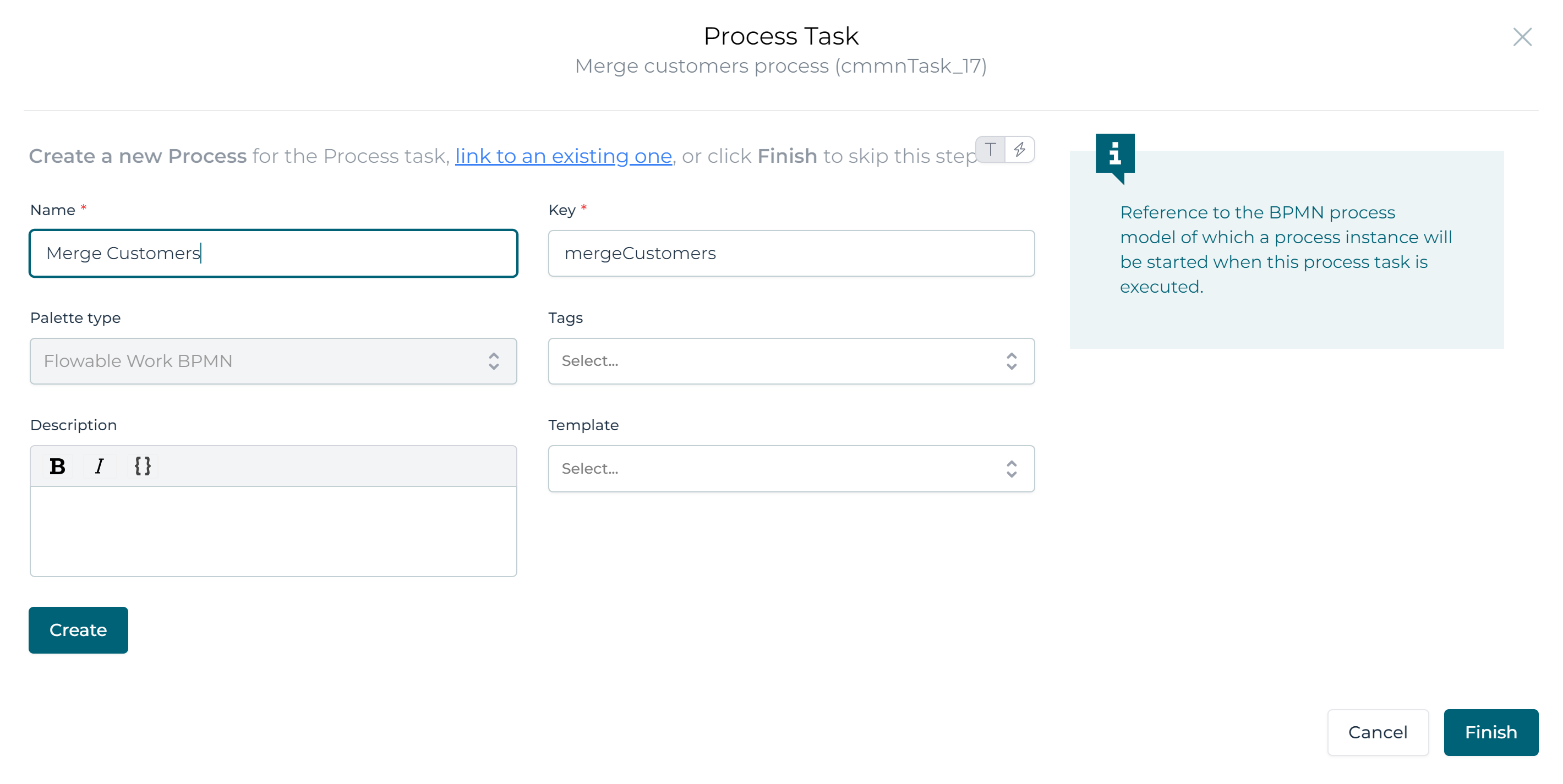 Data Object CMMN Example