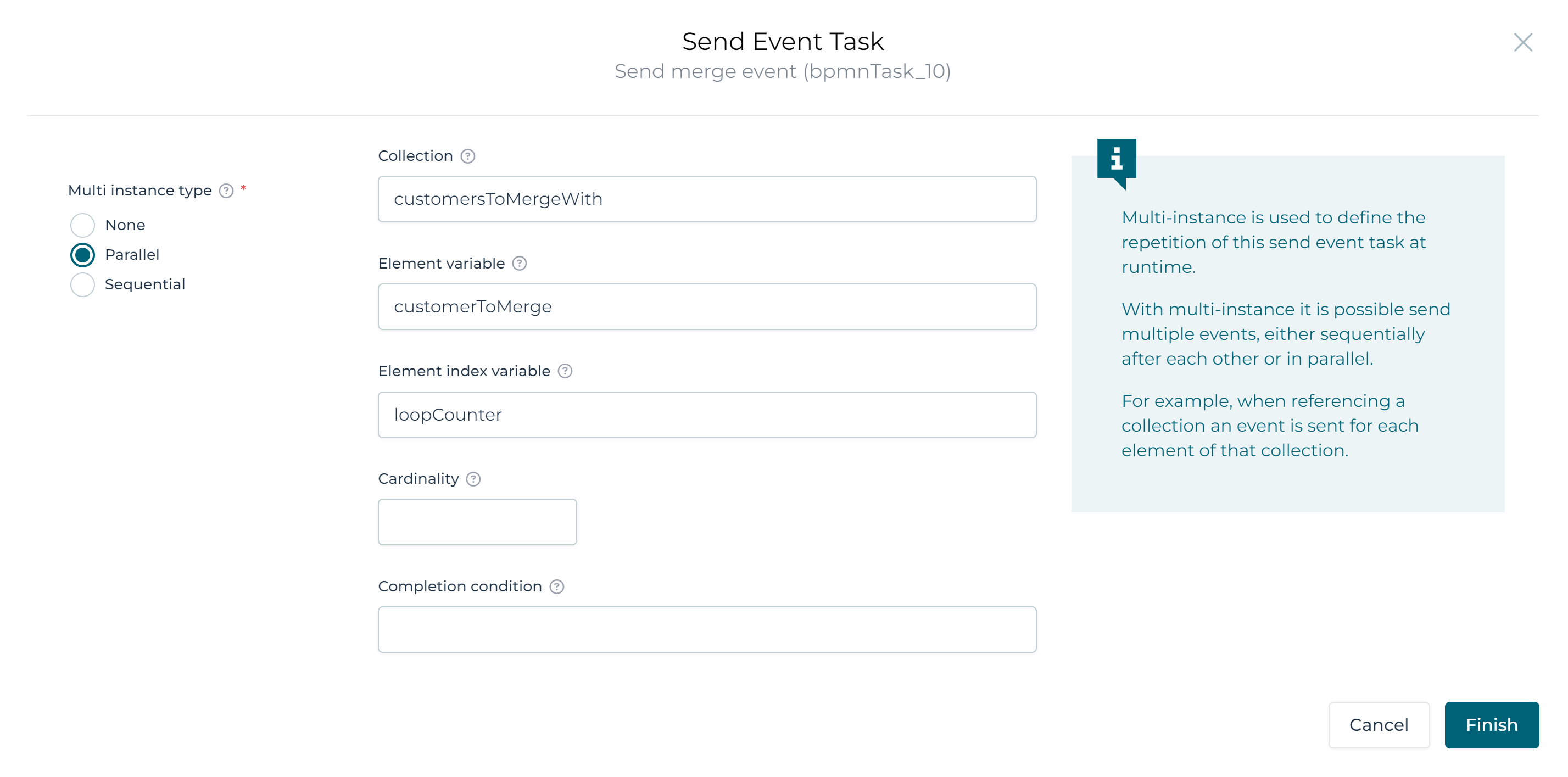 Data Object CMMN Example