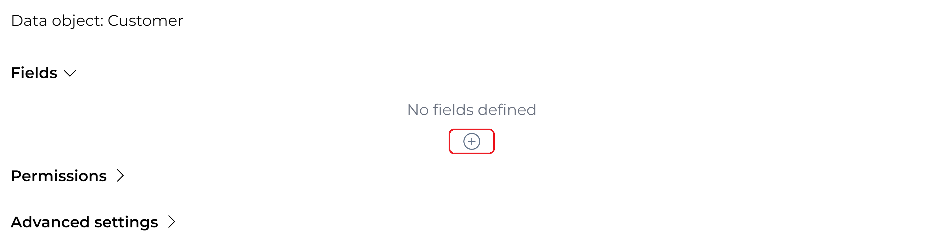 Create data object model