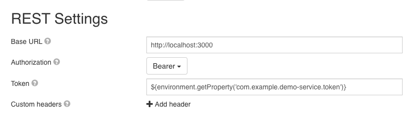 Rest Service Definition Bearer Authorization