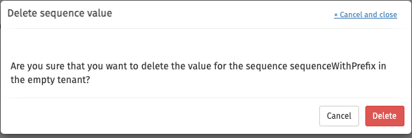 Sequence Value Update