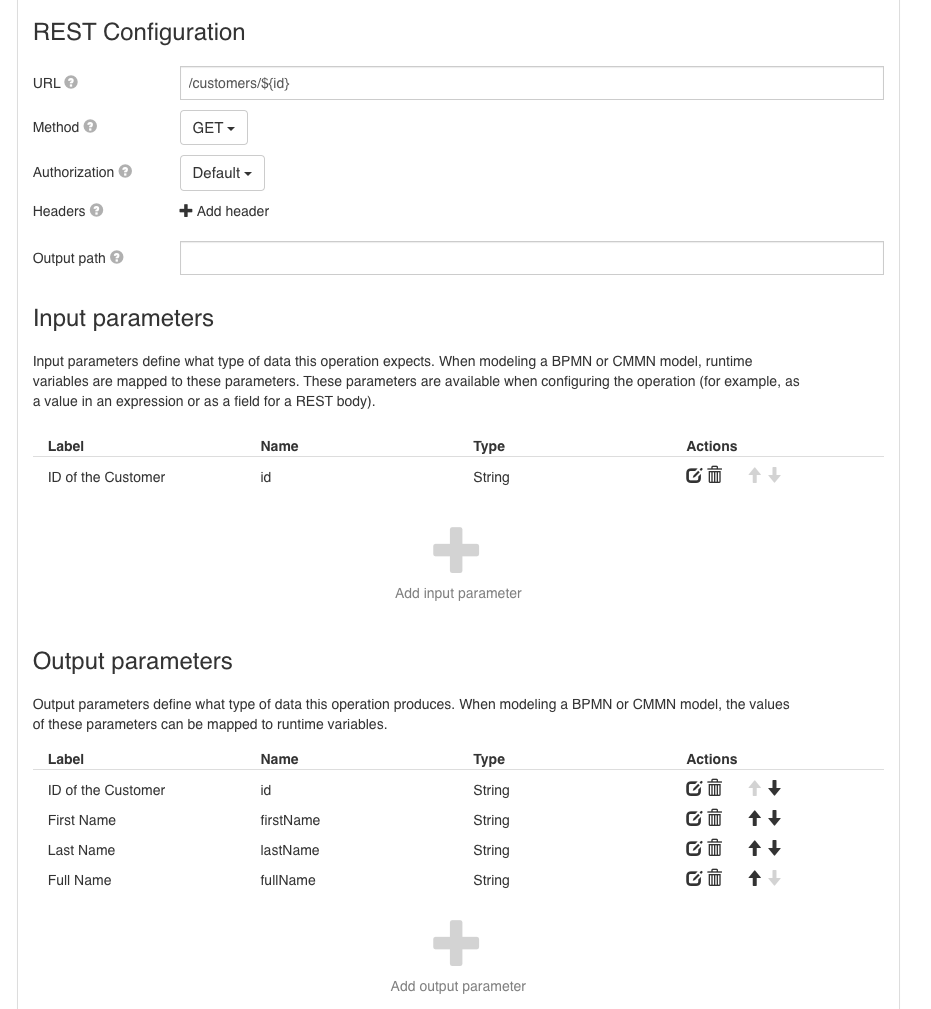 REST Service Registry for Customer Retrieval