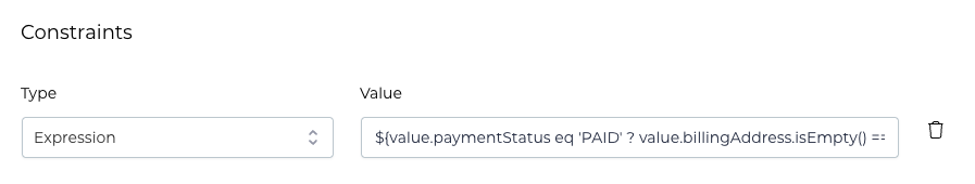 Data Dictionary Order Type Expression