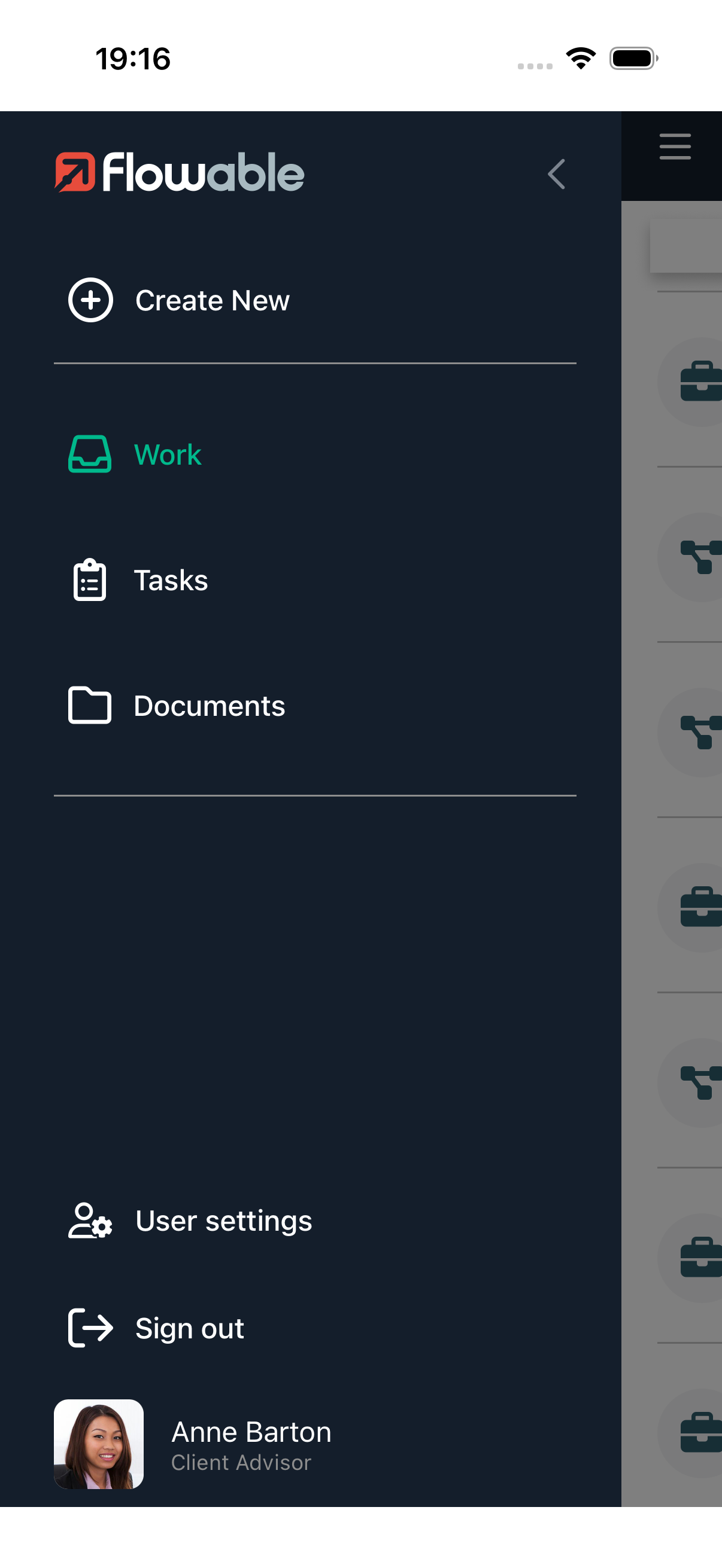 Drawer navigation